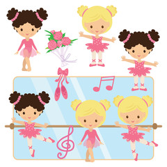 Ballerina vector illustration
