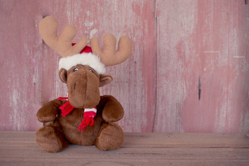 reindeer vintage for christmas backround