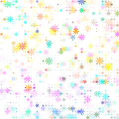 dots colored flower