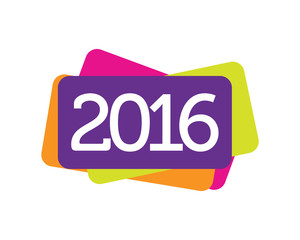 2016 happy new year greeting card
