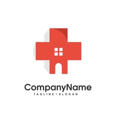 Obraz premium Hospital Medical logo icon vector