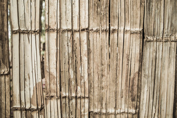Vintage filter : Decay bamboo wall