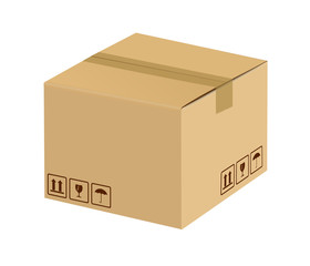 Sealed cardboard box
