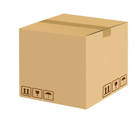 Sealed cardboard box
