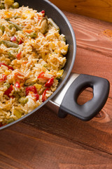 Spanish paella fish