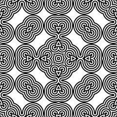 Design seamless monochrome geometric pattern
