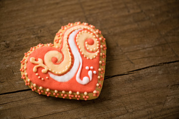 Festive valentive cookie