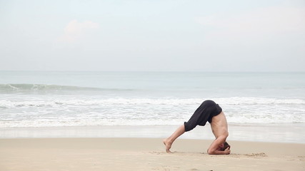 Yoga on the beach