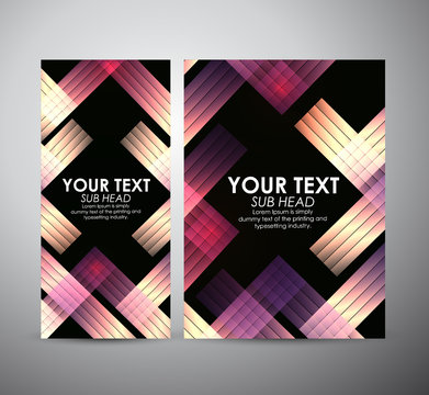 Abstract squares. Brochure business design template or roll up. Vector illustration