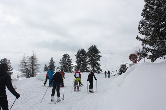 Dolomites skiing resort.
