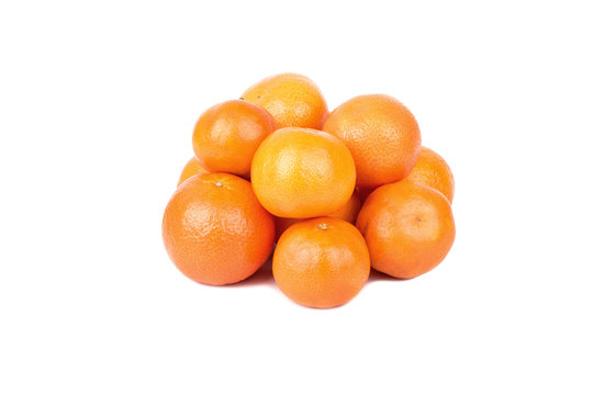 Pile of mandarine fruit