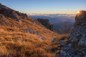 Fototapeta premium Dawn in the mountains