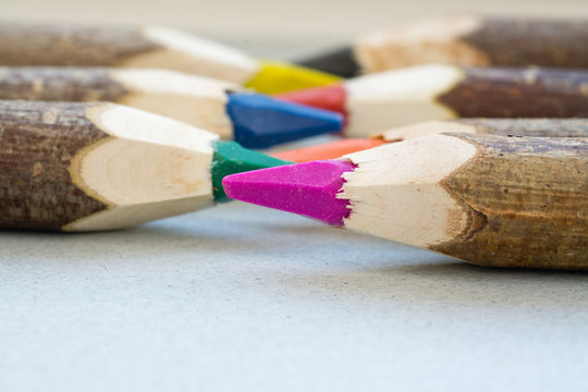 Handmade color crayons