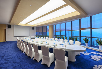 interior of modern dining room