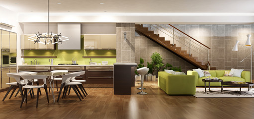 Modern house interior