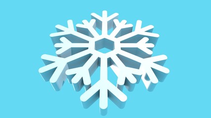 Snowflakes in blue background