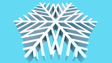 Snowflakes in blue background