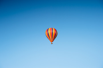 Fototapeta na wymiar Beautiful single balloon in blue sky