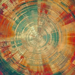 Abstract grunge background or old texture. With different color patterns: yellow (beige); brown; green; red (orange)