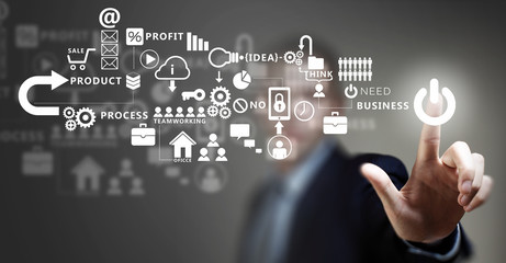 Business futuristic concept