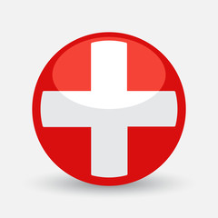 Fototapeta premium Medical cross icon. Medical cross sign. Medical cross symbol. Vector illustration.