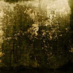 Old background with delicate abstract texture. With different color patterns: yellow (beige); brown; black; green