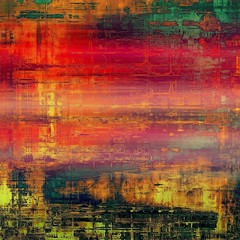 Designed background in grunge style. With different color patterns: yellow (beige); purple (violet); green; red (orange)