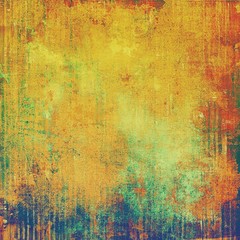 Textured old pattern as background. With different color patterns: yellow (beige); brown; blue; green; red (orange)