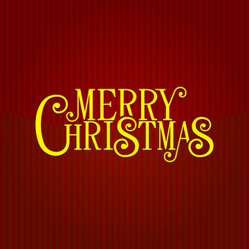 Christmas Red Background. Vector