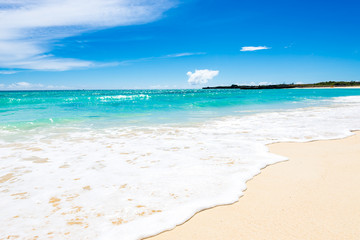 Sea, beach, seascape. Okinawa, Japan.