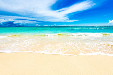 Sea, beach, seascape. Okinawa, Japan.
