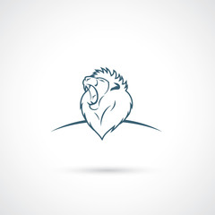 Roaring lion symbol