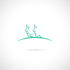 Aesthetic surgery clinic symbol 