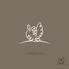 Turkey bird symbol 
