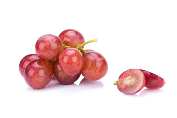 grapes isolated on over white background