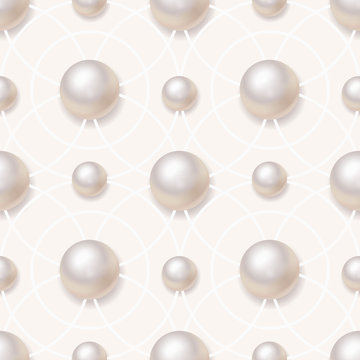 Pearl Vector Seamless Pattern