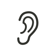 Ear  - vector icon.