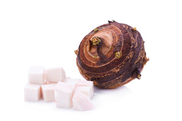 taro isolate on white background