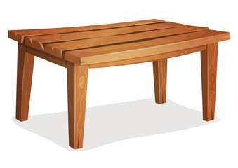 Cartoon Wood Table - 98724765