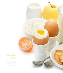 Healthy delicious breakfast - obrazy, fototapety, plakaty