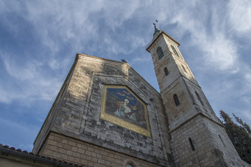 Obraz premium The Church of Visitation, Ein-Kerem, Jerusalem, Israel