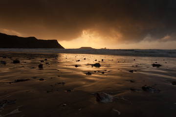 Storm clouds at Worms Head 