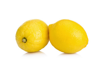 lemons isolated on white background
