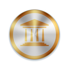 Bank golden button