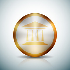 Bank golden button