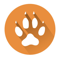 Fototapeta premium dog paw print