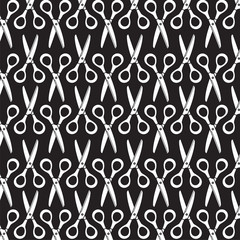 Scissors Pattern Vector Illustration.