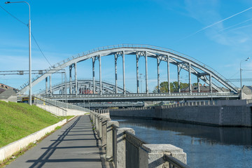 Views "Obvodny channel" and the "American bridges" in St. Petersburg