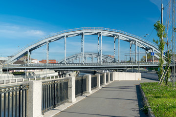 Views "Obvodny channel" and the "American bridges" in St. Petersburg