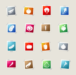 Vegetables simply icons